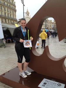 Last year after my Marseille Half ... I am not as happy as I look